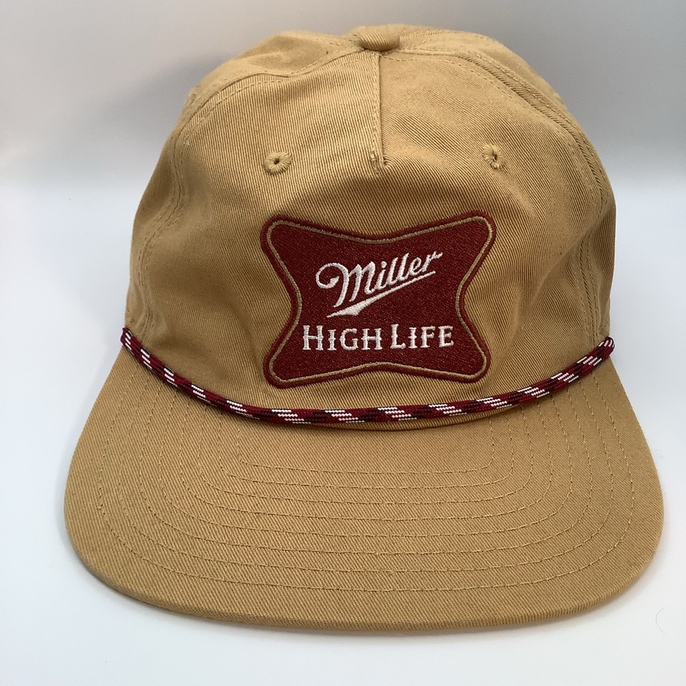 Miller High Life Snapback Rope Cord Hat